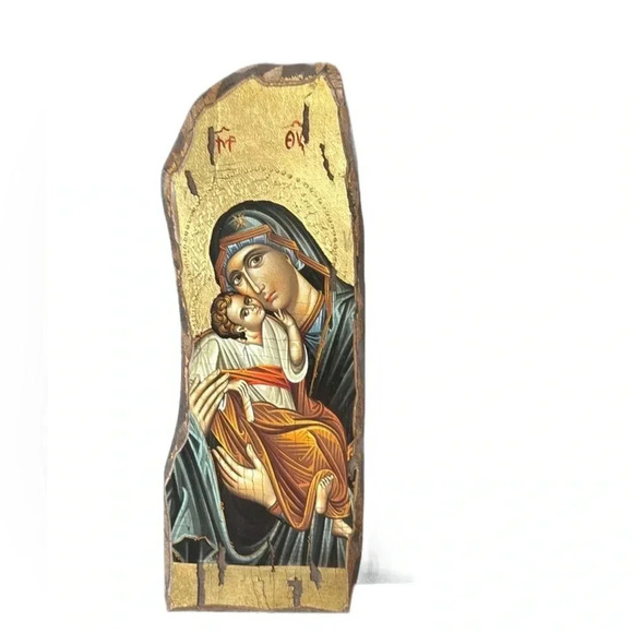 Other - Wooden Greek Christian Orthodox Icon of Mother of Jesus
5015